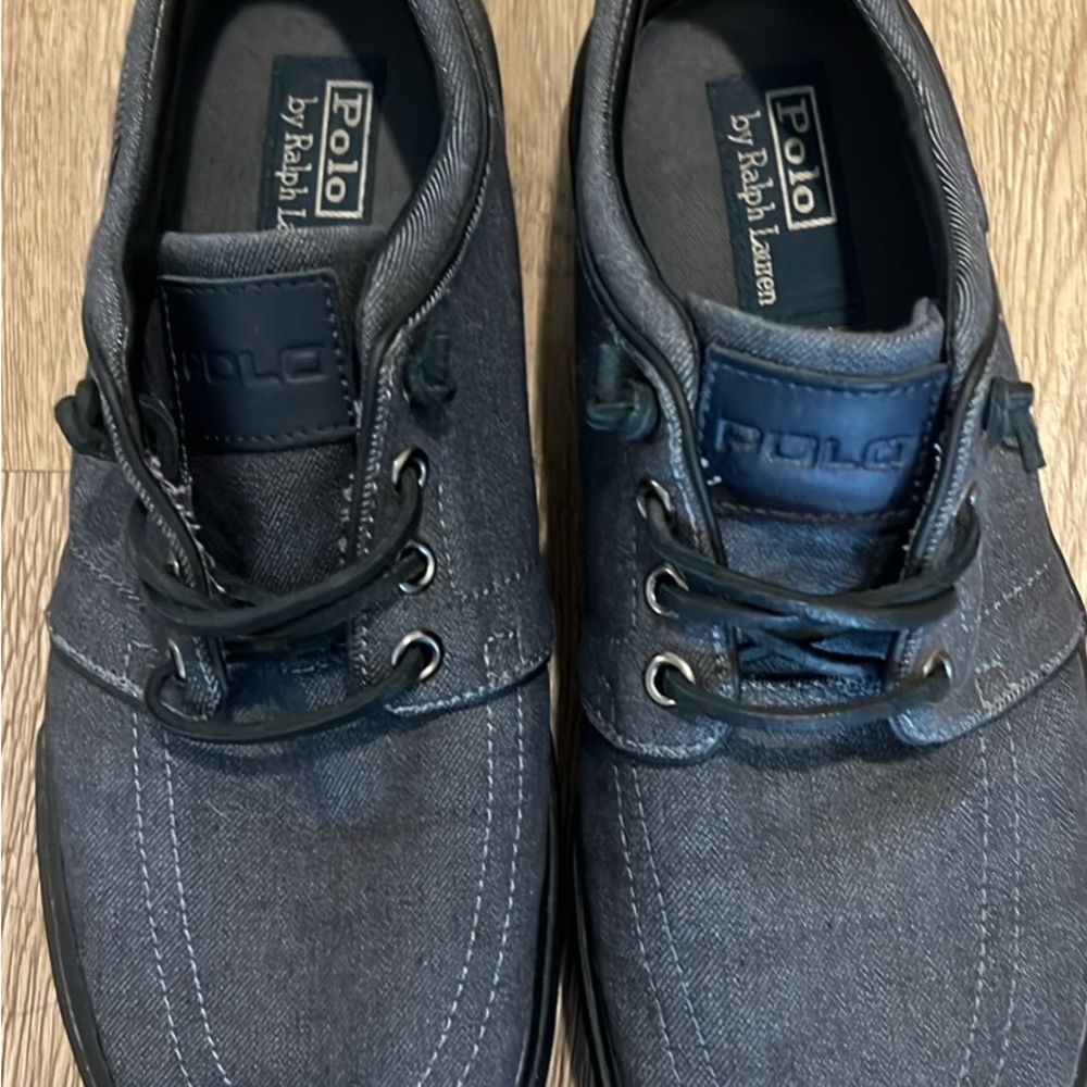 Polo by Ralph Lauren Men's Dark Gray Boat Shoes